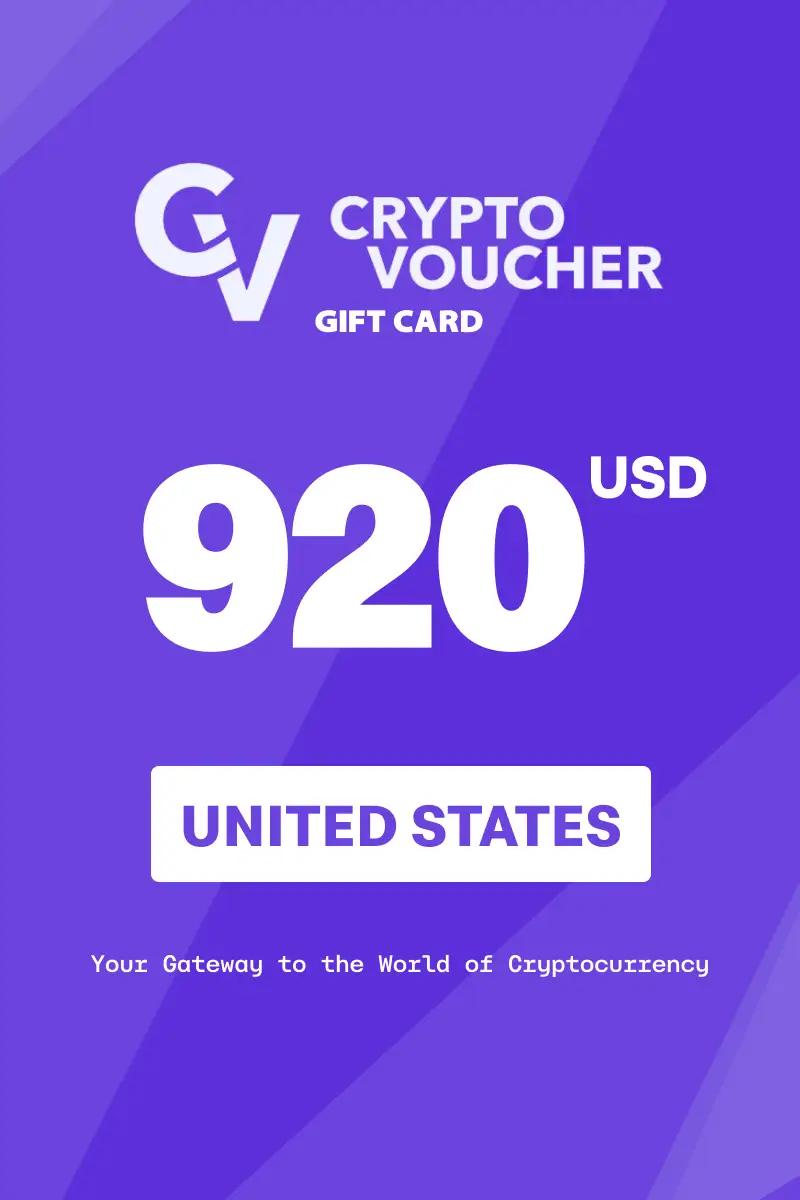 Crypto Voucher 920 USD Gift Card (United States) - Digital Key