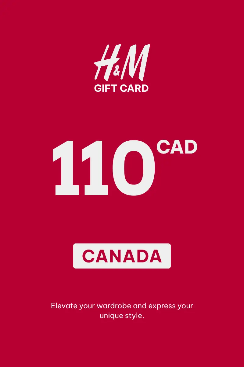 HandM 110 CAD Gift Card (Canada) - Digital Key