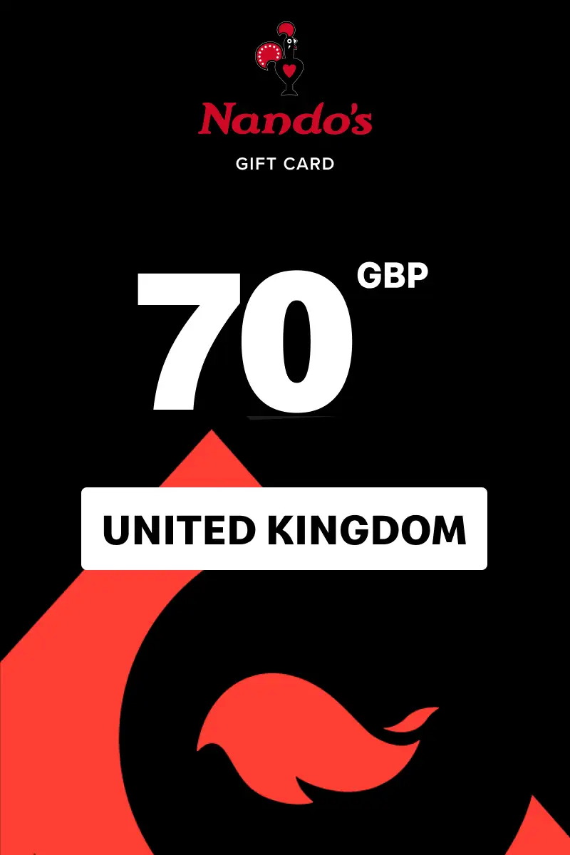 Nando's 70 GBP Gift Card (United Kingdom) - Digital Key