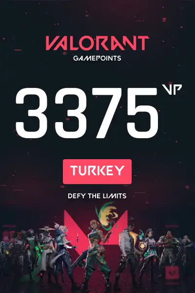 VALORANT 3375 Valorant Points (Turkey) - Digital Key