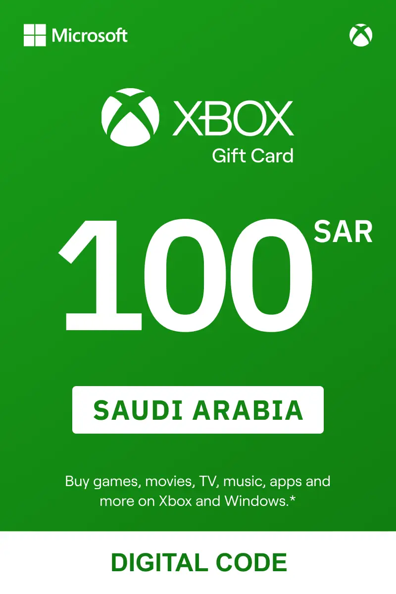 Xbox 100 SAR Gift Card (Saudi Arabia) - Digital Key