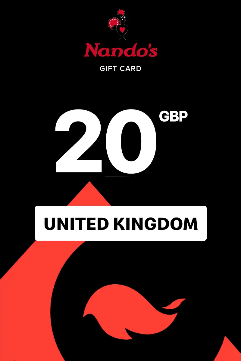 Nando's 20 GBP Gift Card (United Kingdom) - Digital Key