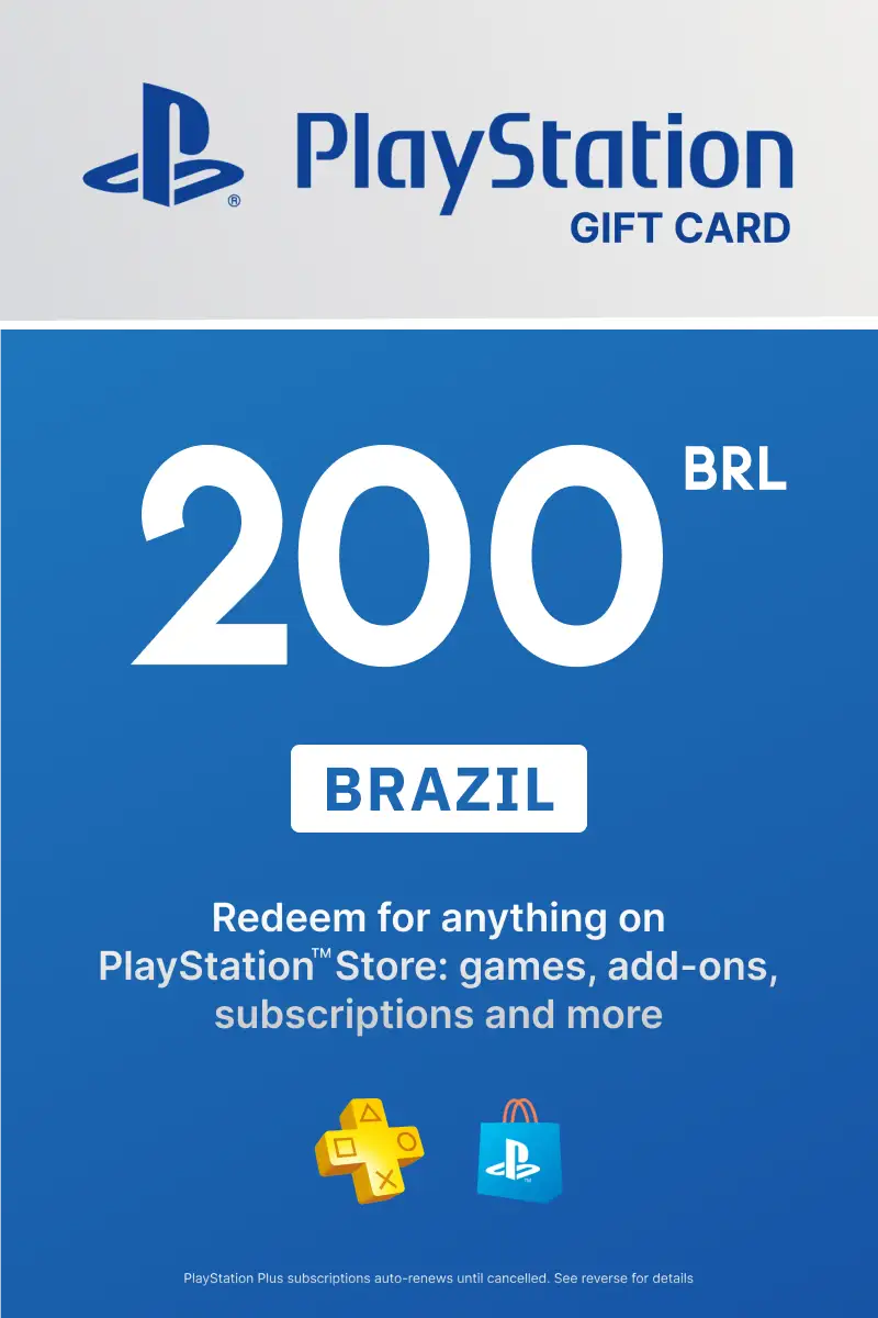 PlayStation Store 200 BRL Gift Card (Brazil) - Digital Key