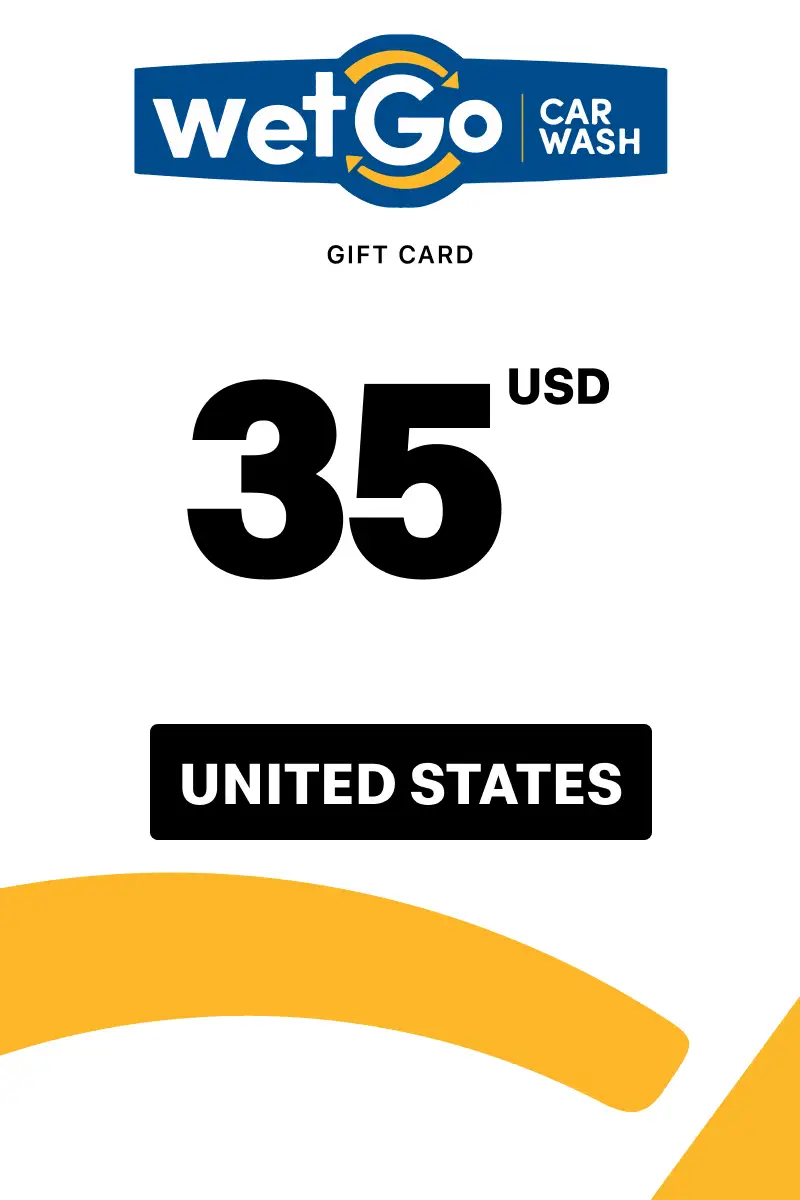 WetGo Car Wash 35 USD Gift Card (United States) - Digital Key