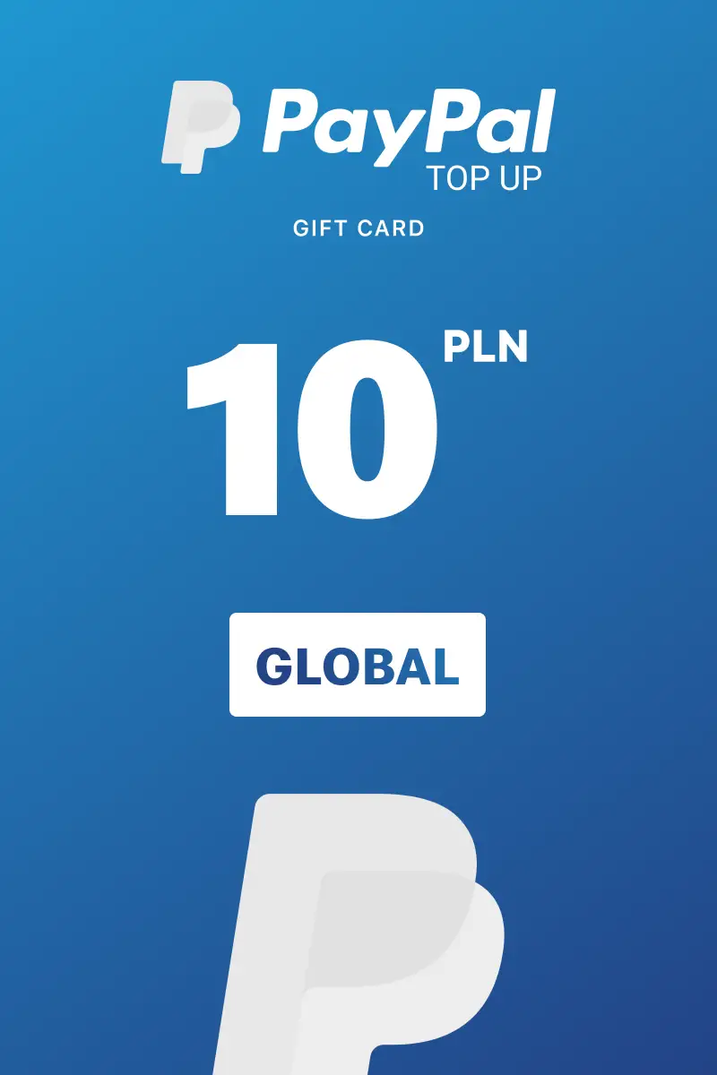 PayPal Instant Top Up 10 PLN Gift Card (Global) - Digital Key