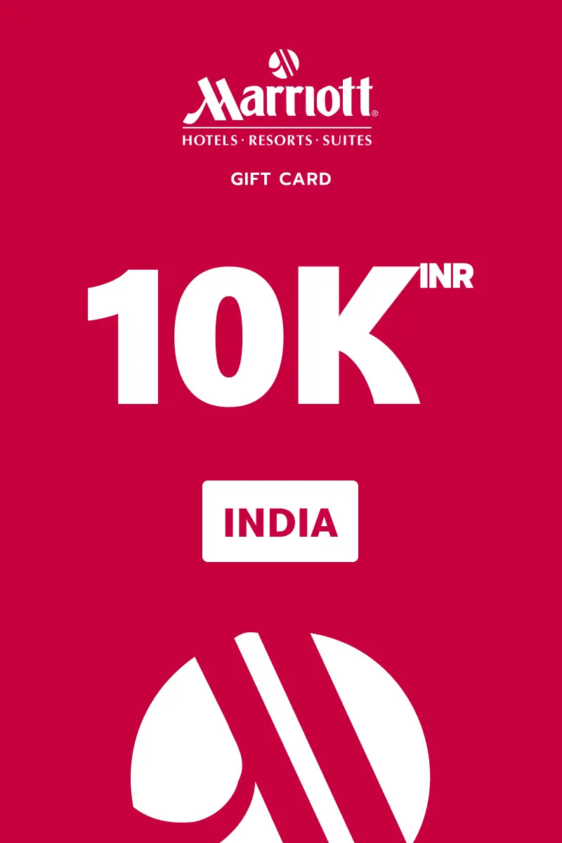 Marriott Hotels 10000 INR Gift Card (India) - Digital Key