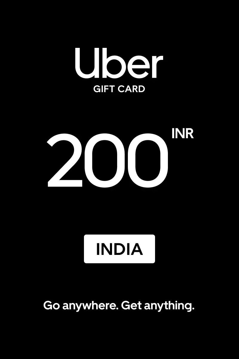 Uber 200 INR Gift Card (India) - Digital Key