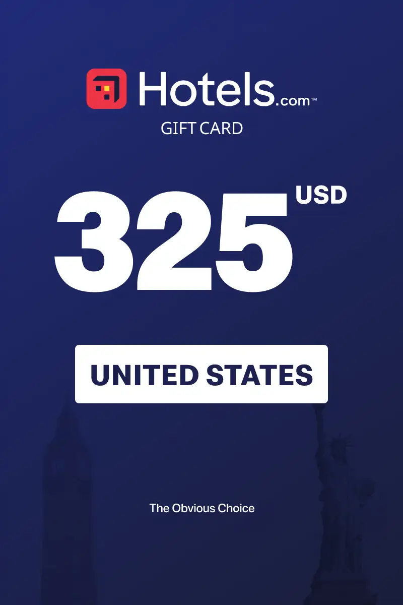 Hotels.com 325 USD Gift Card (United States) - Digital Key