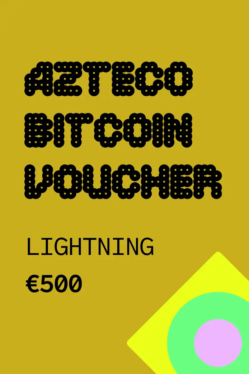 Buy Azteco Bitcoin Lightning Voucher 500 EUR Gift Card (Global) - Digital  Key