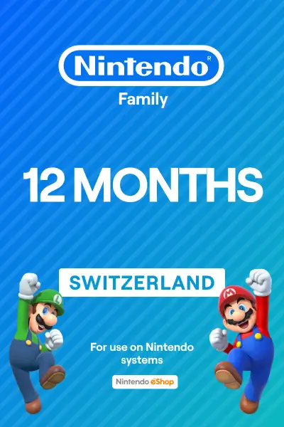 Nintendo Switch Online 12 Months Family Membership (Switzerland) - Digital Key
