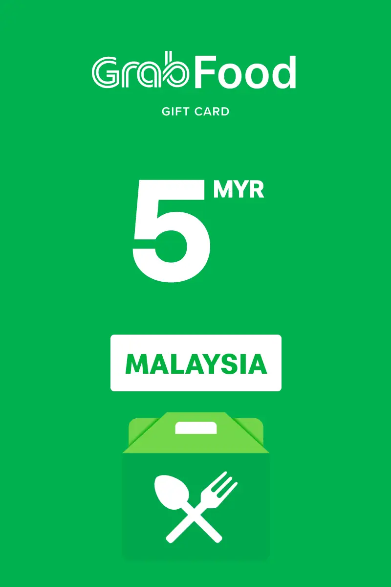 Grab Food 5 MYR Gift Card (Malaysia) - Digital Key