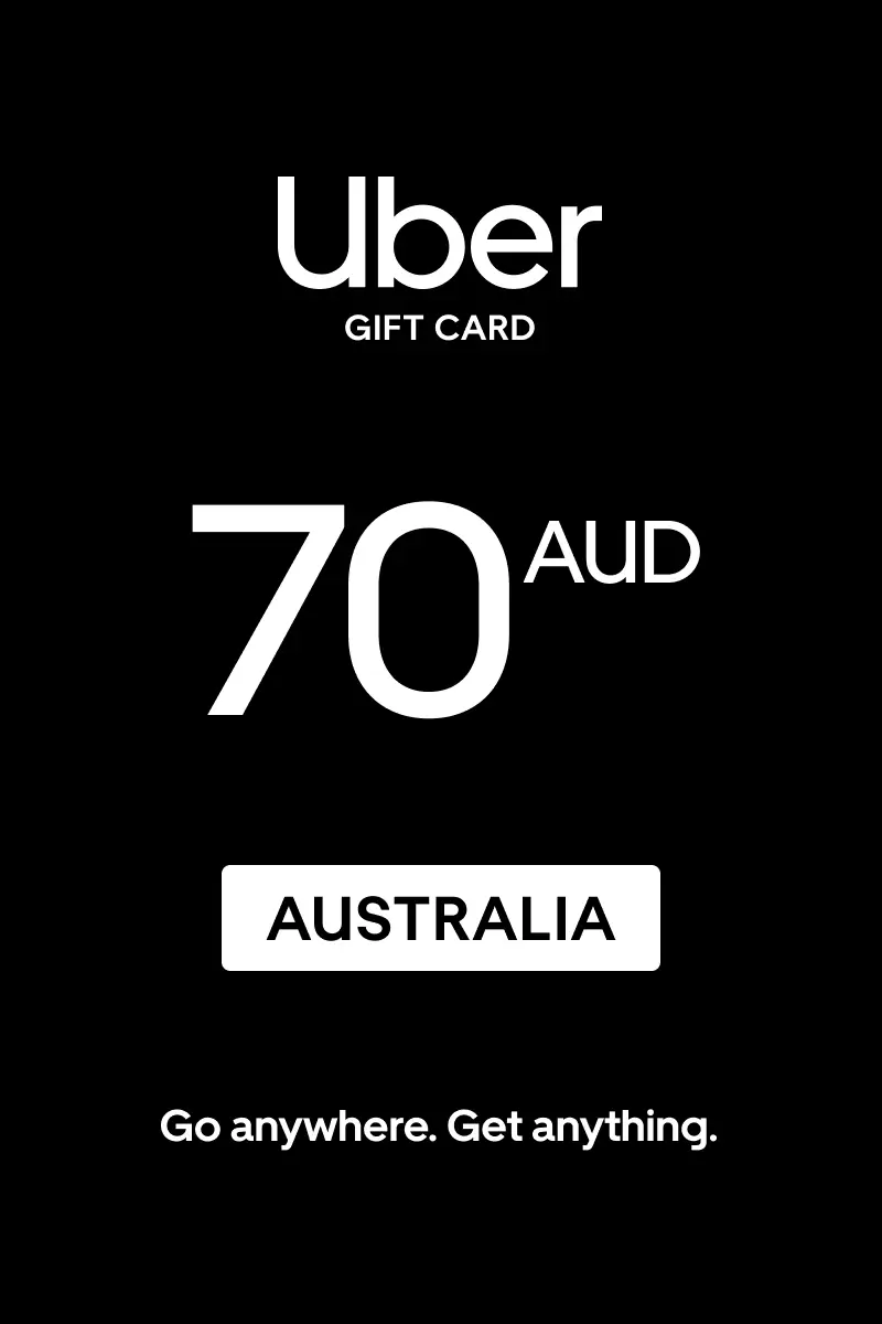 Uber 70 AUD Gift Card (Australia) - Digital Key