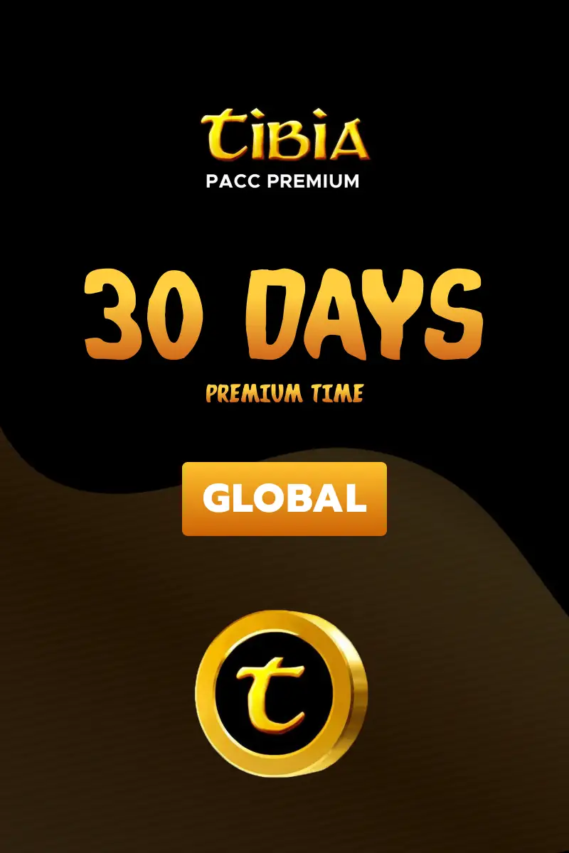 Tibia PACC Premium Time 30 Days (Global) - Digital Key
