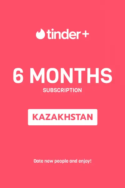 Tinder Plus - 6 Months Subscription (Kazakhstan) - Digital Key