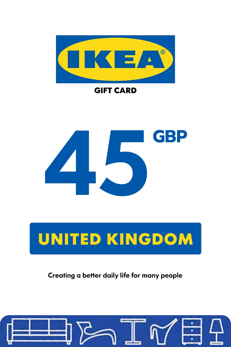 IKEA 45 GBP Gift Card (United Kingdom) - Digital Key