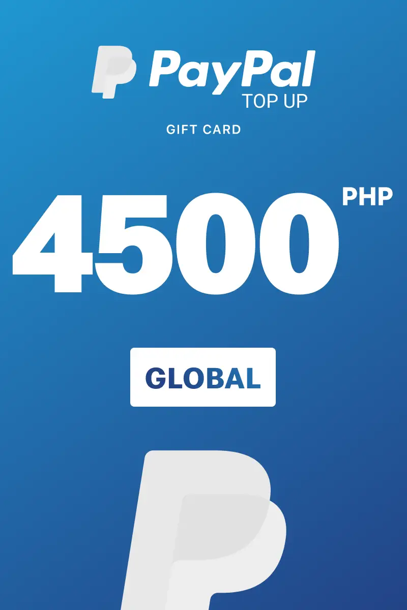 PayPal Instant Top Up 4500 PHP Gift Card (Global) - Digital Key