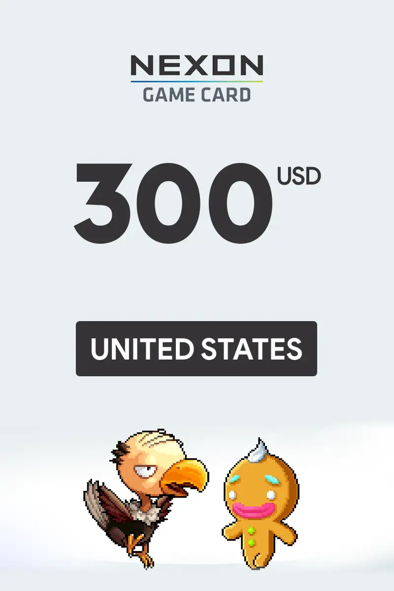 Nexon Game Card 300 USD Gift Card (United States) - Digital Key