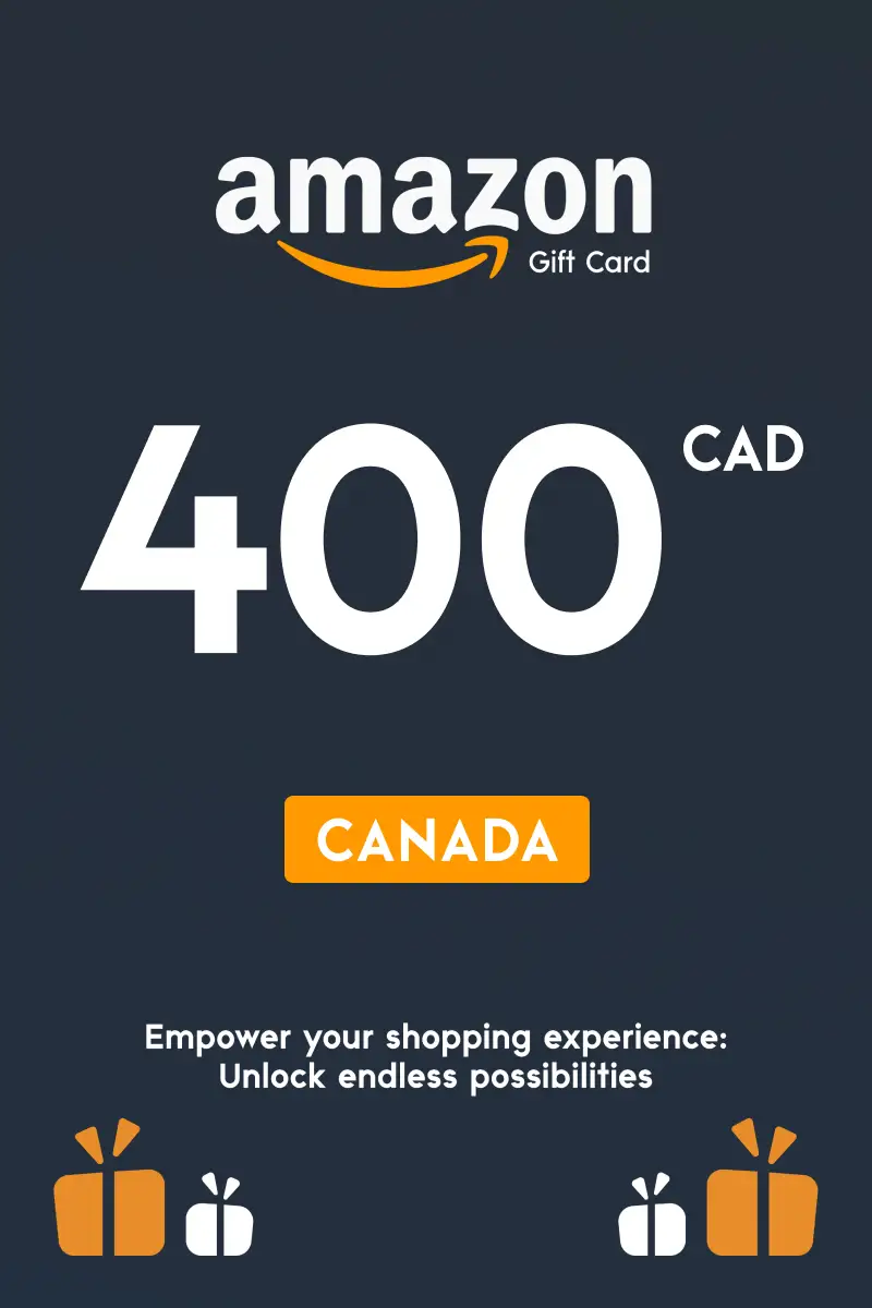 Amazon 400 CAD Gift Card (Canada) - Digital Key