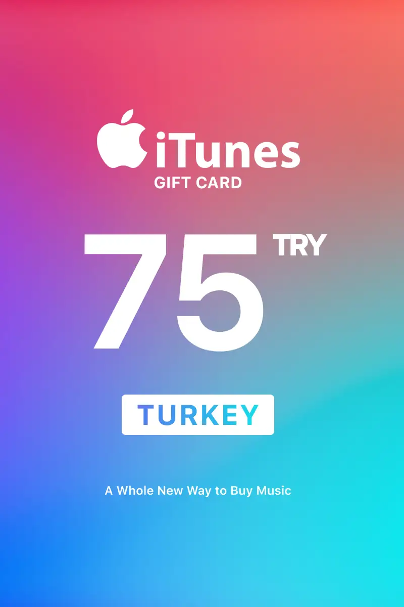 Apple iTunes 75 TRY Gift Card (Turkey) - Digital Key