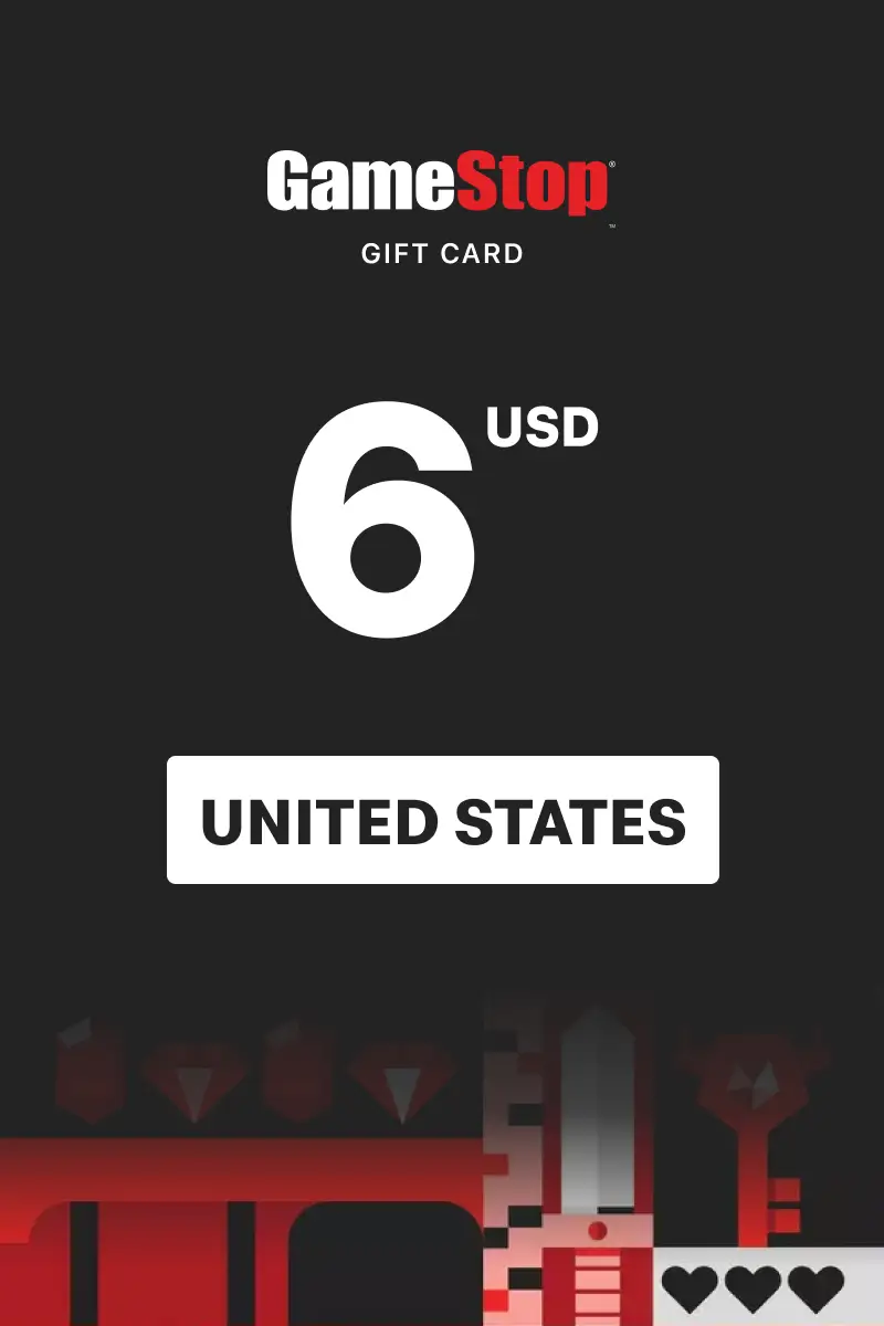 GameStop 6 USD Gift Card (United States) - Digital Key