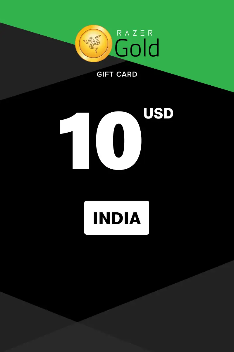Razer Gold 10 USD Gift Card (India) - Digital Key