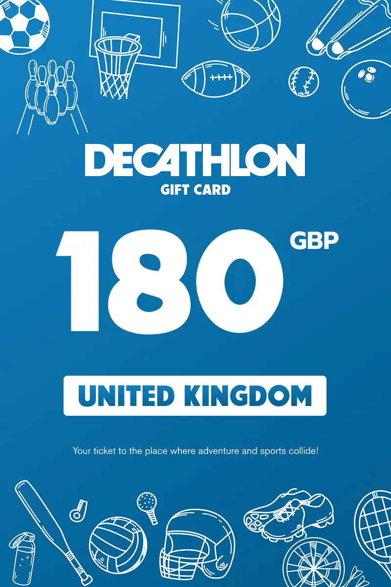 Decathlon 180 GBP Gift Card (United Kingdom) - Digital Key