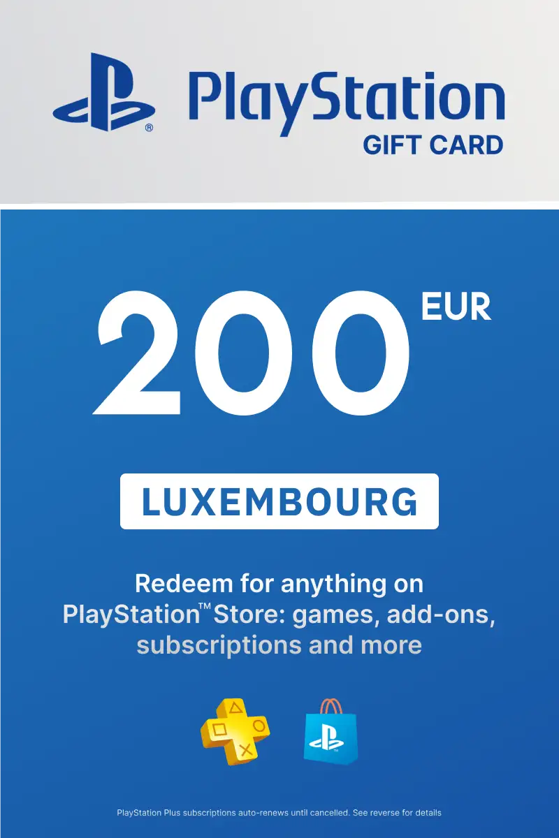 PlayStation Store 200 EUR Gift Card (Luxembourg) - Digital Key