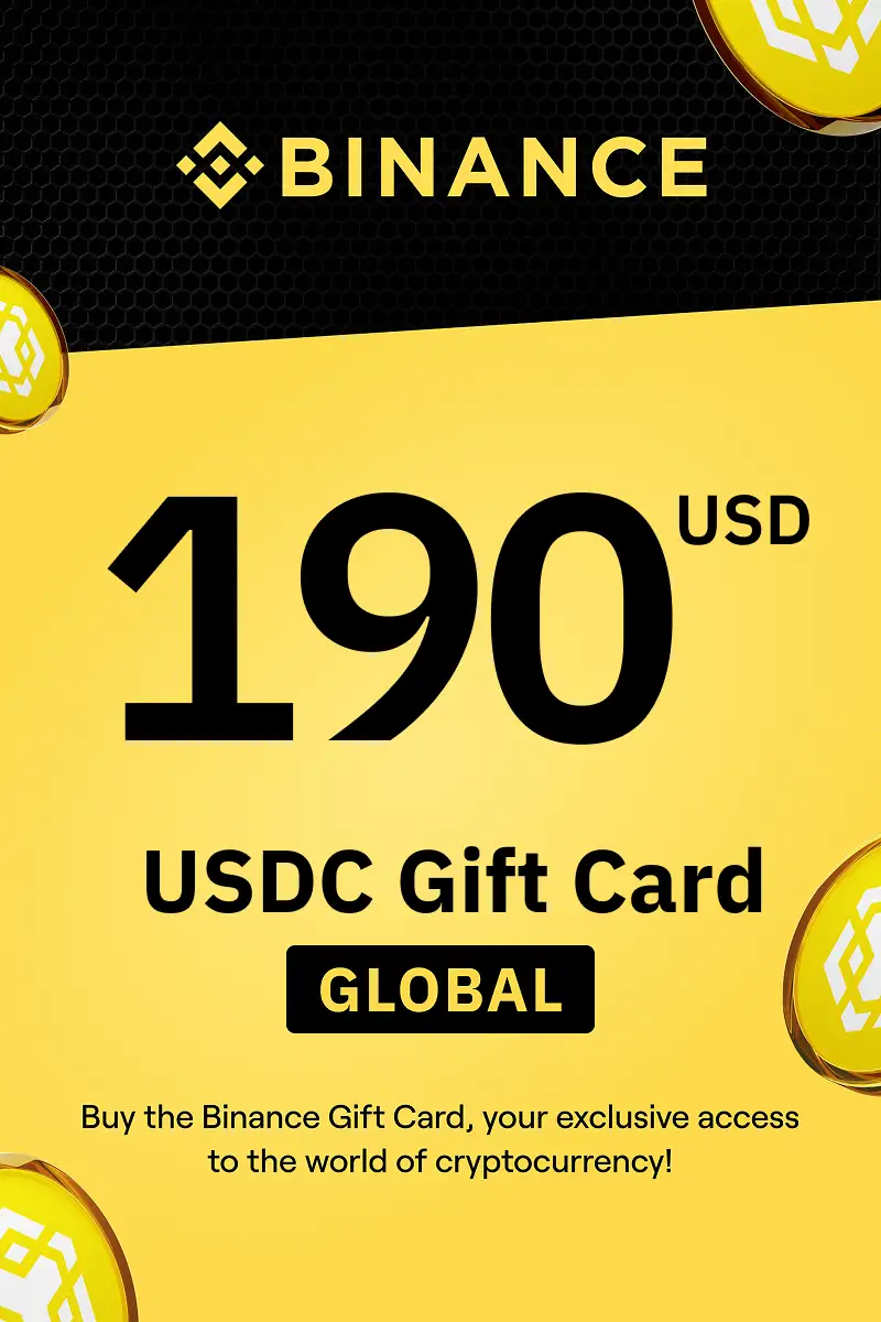 Binance (USDC) 190 USD Gift Card (Global) - Digital Key