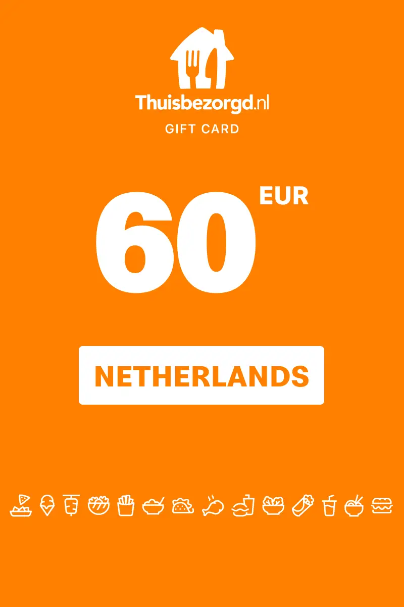 Thuisbezorgd.nl 60 EUR Gift Card (Netherlands) - Digital Key