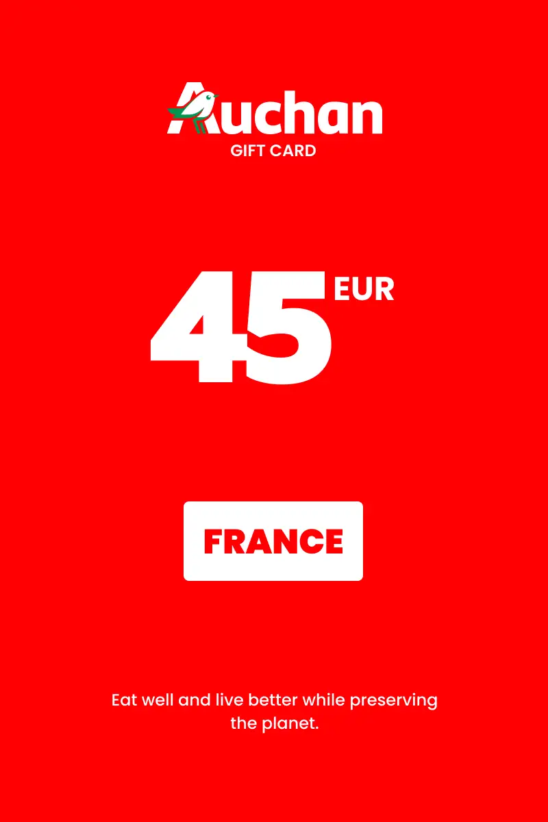 Auchan 45 EUR Gift Card (France) - Digital Key