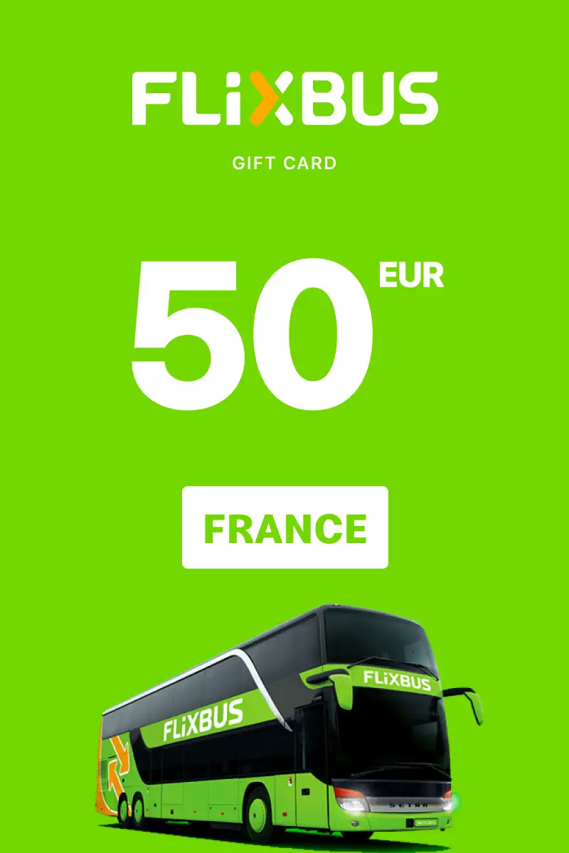 FlixBus 50 EUR Gift Card (France) - Digital Key