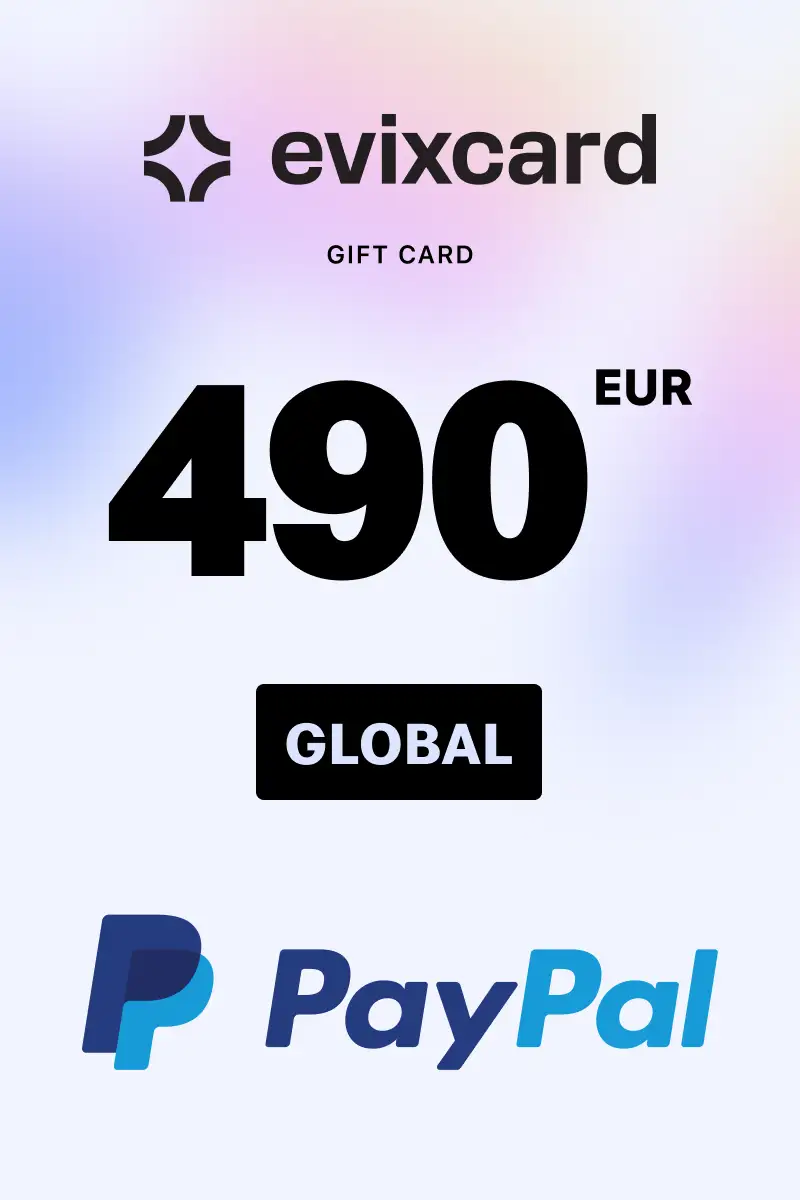 EvixCard PayPal 490 EUR Gift Card (Global) - Digital Key