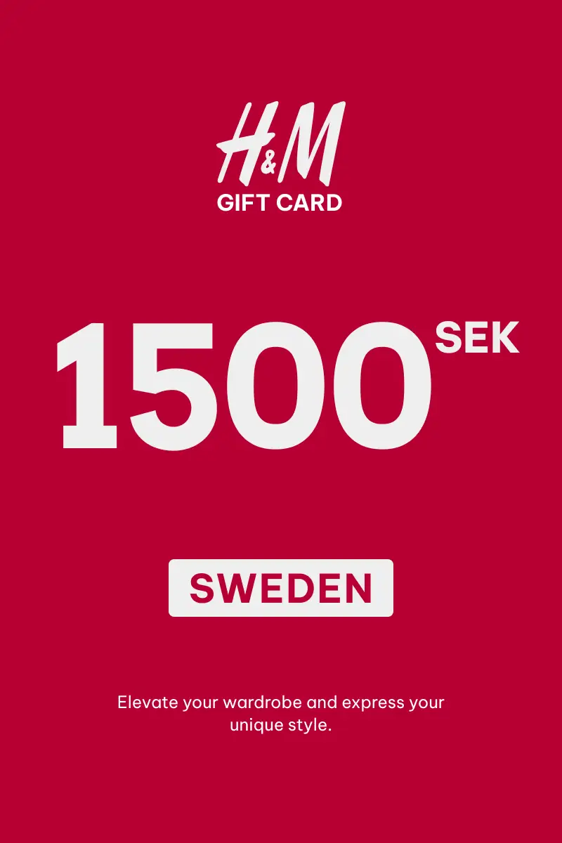 HandM 1500 SEK Gift Card (Sweden) - Digital Key