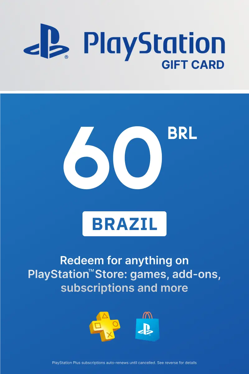 PlayStation Store 60 BRL Gift Card (Brazil) - Digital Key