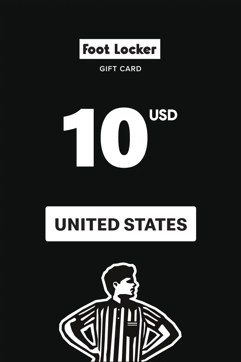 Foot Locker 10 USD Gift Card (United States) - Digital Key