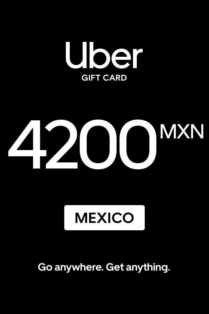 Uber 4200 MXN Gift Card (Mexico) - Digital Key