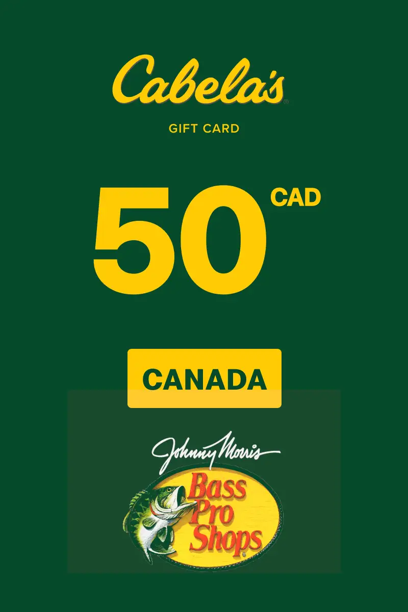 Cabela's 50 CAD Gift Card (Canada) - Digital Key