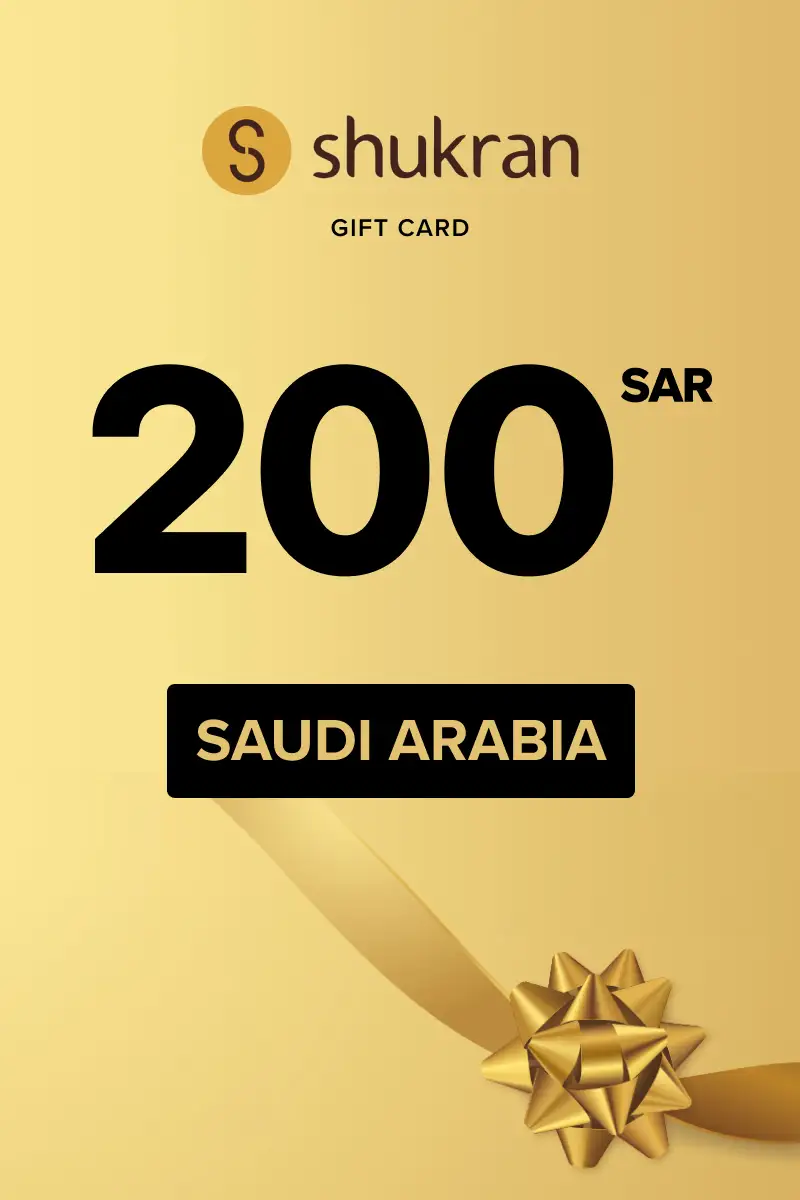 Shukran 200 SAR Gift Card (Saudi Arabia) - Digital Key