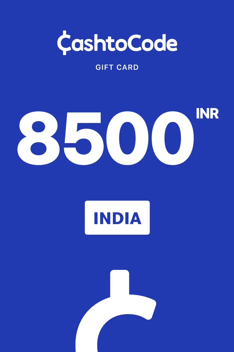 CashtoCode 8500 INR Gift Card (India) - Digital Key