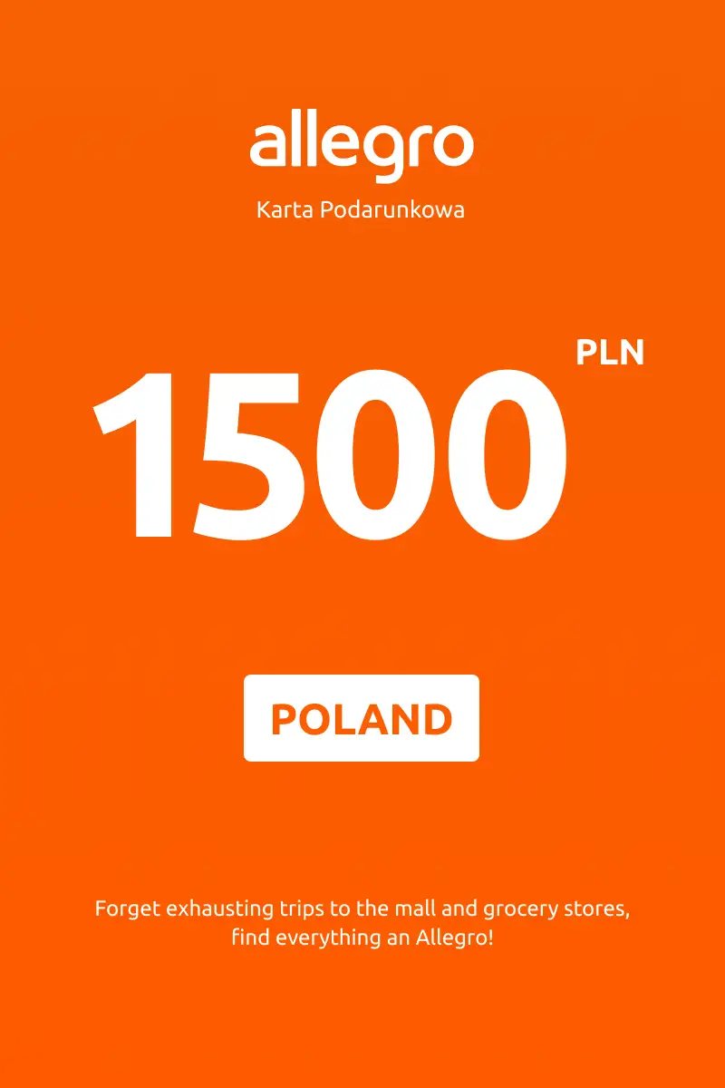 Allegro 1500 PLN Gift Card (Poland) - Digital Key