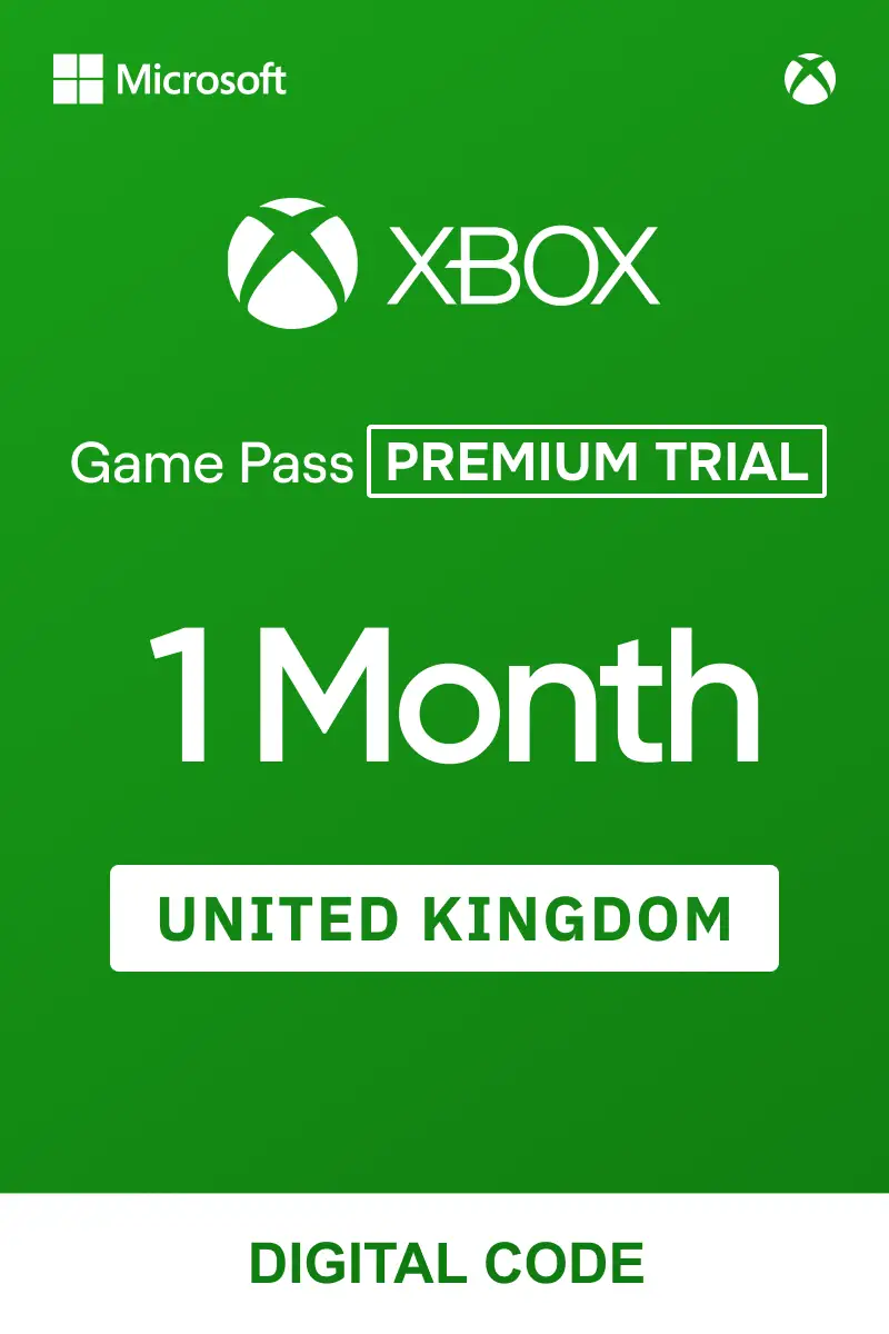 Xbox Game Pass (Premium) 1 Month Trial (United Kingdom) - Xbox Live - Digital Key