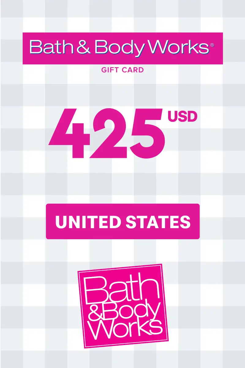 Bath and Body Works 425 USD Gift Card (United States) - Digital Key