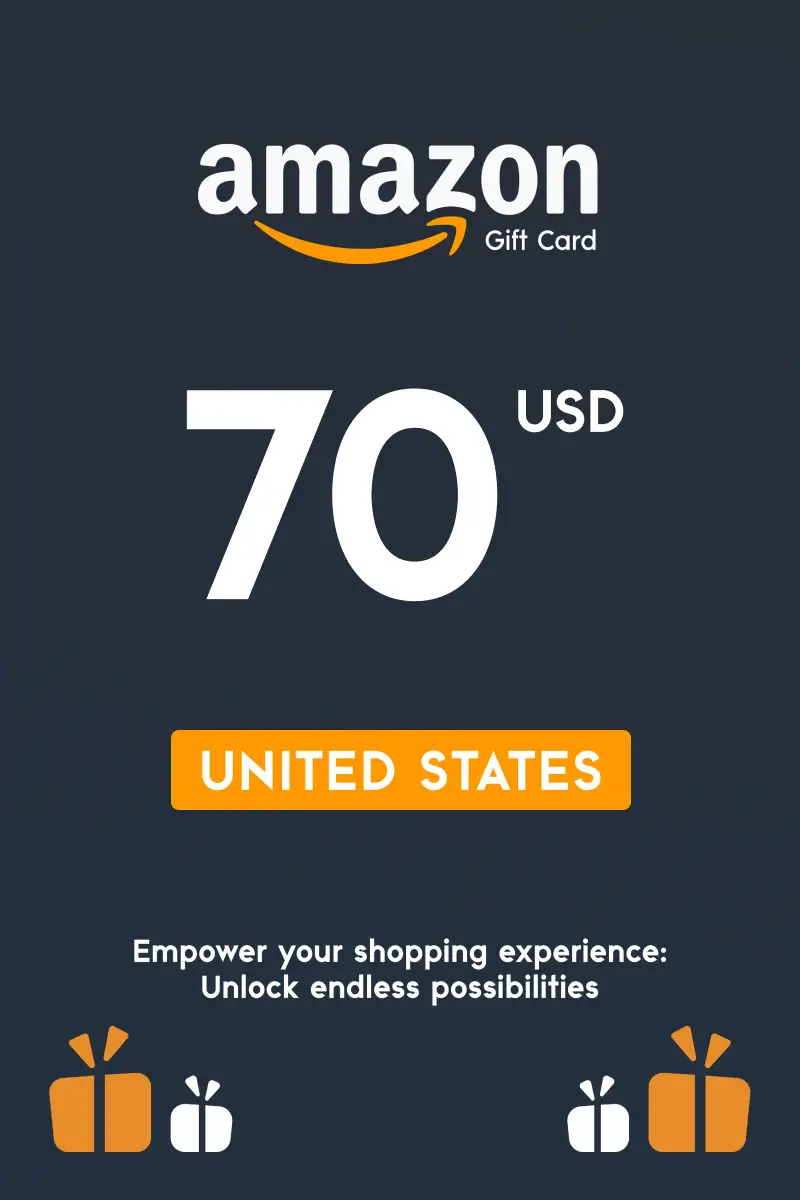 Amazon 70 USD Gift Card (United States) - Digital Key