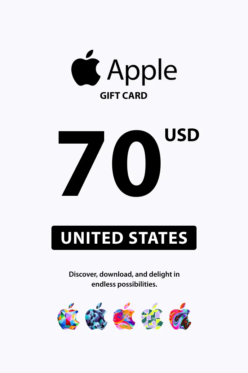 Apple 70 USD Gift Card (United States) - Digital Key