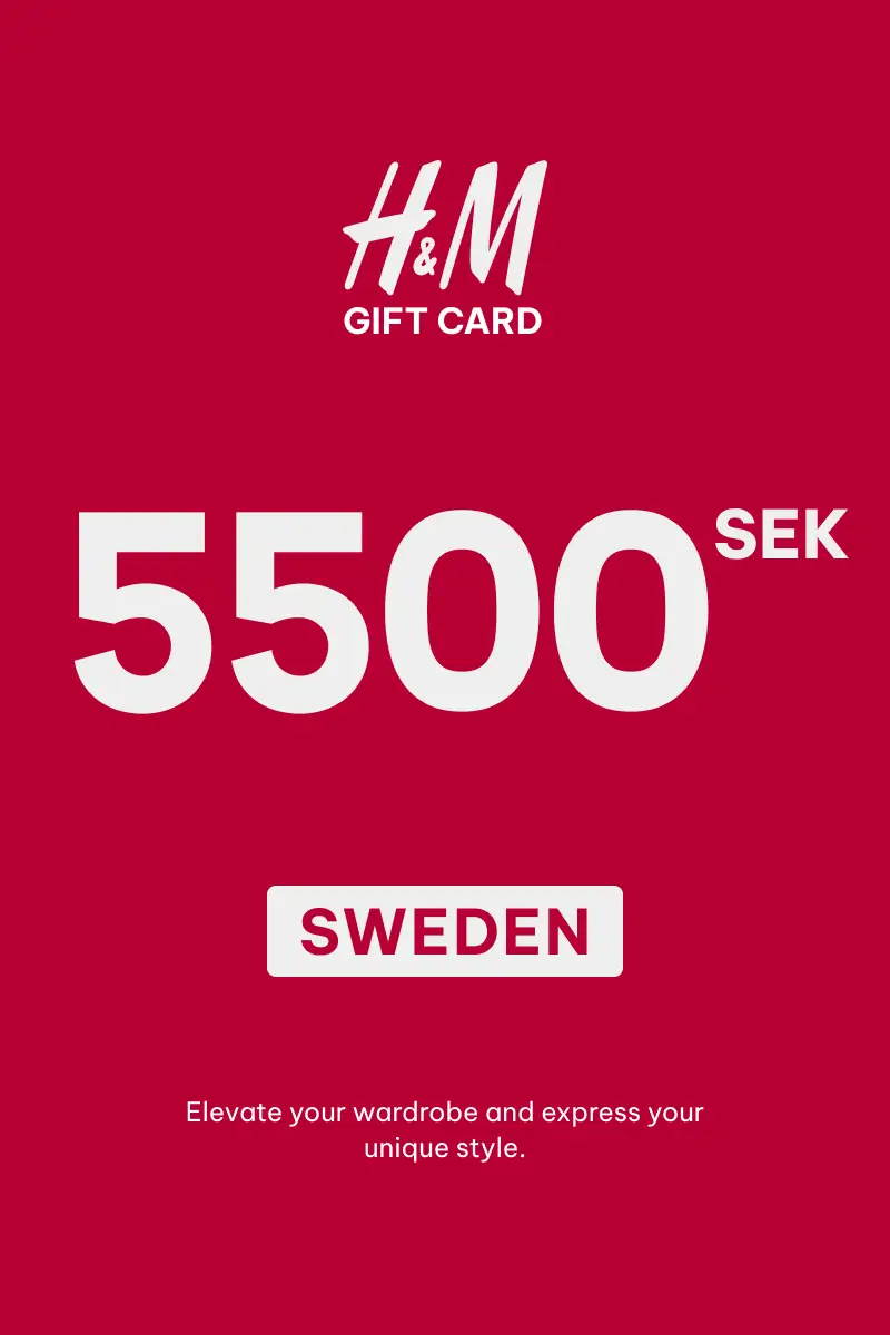 HandM 5500 SEK Gift Card (Sweden) - Digital Key
