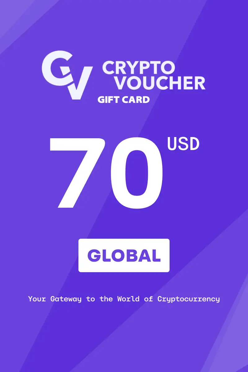 Crypto Voucher 70 USD Gift Card (Global) - Digital Key