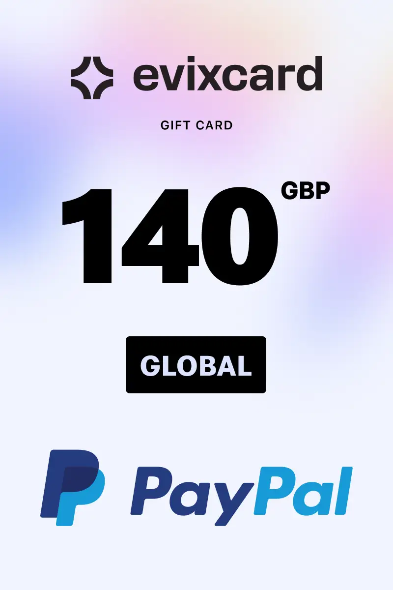 EvixCard PayPal 140 GBP Gift Card (Global) - Digital Key