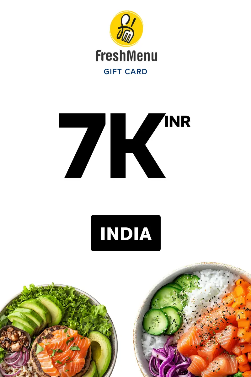 Fresh Menu 7000 INR Gift Card (India) - Digital Key