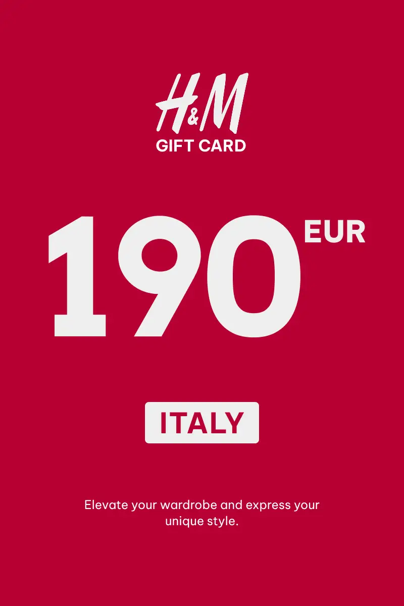 HandM 190 EUR Gift Card (Italy) - Digital Key