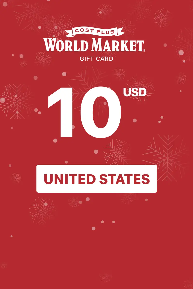 Cost Plus World Market 10 USD Gift Card (United States) - Digital Key